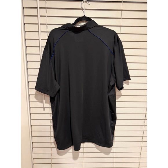 Adidas Kansas Jayhawks‎ Black Polo Shirt Men's 2XL AEROREADY NWT - Picture 4 of 4